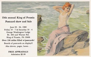 König von Preußen, Pennsylvania, Postkartenausstellung und Verkauf, 23.-24. Juni 1989 - Postkarte - Bild 1 von 2