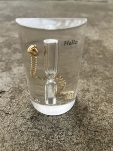 Vintage 60’er Jahre? Lucite Hour Glas Telefon Roboter Briefbeschwerer, 3-1/2" hoch - Bild 1 von 9