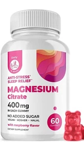 Calm Magnesiumcitrat Gummis Ergänzung für Kinder & Erwachsene 400mg - Bild 1 von 3