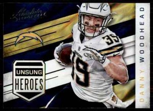 2016 Panini Absolute Unsung Heroes Danny Woodhead San Diego Chargers #5