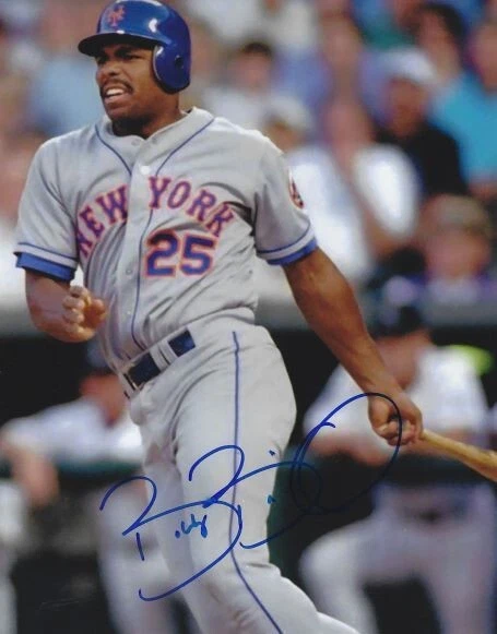 Foto autografiada firmada 8x10 de Bobby Bonilla de los Mets de Nueva York con certificado de autenticidad Foto 1 de 1