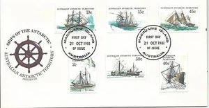 1981 Ships Series Three set of 6 FDC Macquarie Island 21 Oct 1981 - Picture 1 of 2