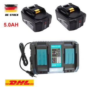 Batteria Sostitutiva 18V 5.0AH Per Makita BL1860 BL1850 BL1840 Or Caricabatterie - Imagen 1 de 18