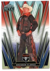 2024 Leaf Metal PBR Bull Riders RWB Prizm Card 10 - Brennon Eldred #2/10 - Bild 1 von 1