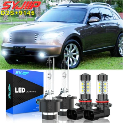 For Infiniti FX35 2003-2005 D2S Xenon HID Faro alto/bajo + 9006 luz antiniebla - Image 1 of 4
