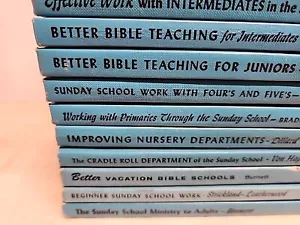 The Sunday School At Work, Church 12 Hardcover Book Vintage Set 1952-1969 - Picture 1 of 21