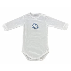 A54 cuerpo niño NIÑO NANAN algodón blanco/azul bandeja trajes niños - Imagen 1 de 4