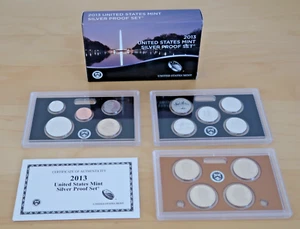 2013 United States Mint Silver Proof Set - COA and OGP - Picture 1 of 11