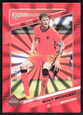 2021 3815D Donruss RED LAZER Wout Weghorst 19/99 Netherlands #131 - Image 1 of 2
