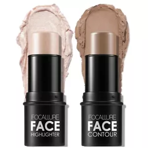 FOCALLURE 2 Pcs Mineral Cream Stick Highlighter & Contour Light Medium - Picture 1 of 3