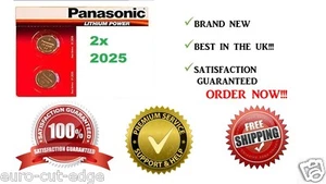 2 x PANASONIC CR2025 2025 COIN CELL LITHIUM BATTERIES -BEST IN THE UK! Buy now! - Picture 1 of 1