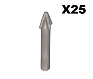 Lego ® Lot 25 Bar Tige Harpon Flêche Harpoon Silver Metal ref 18041 NEW - Picture 1 of 1