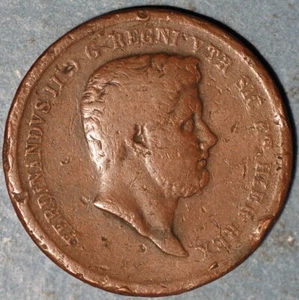 1832 Italy Tornesi ? Ferdinando II copper coin - Picture 1 of 2
