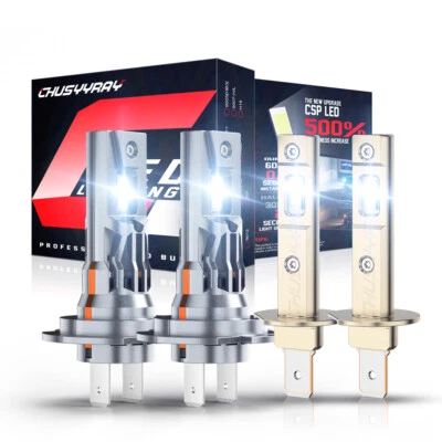 4x For Hyundai Sonata 2000-2008 H7 & H1 LED Headlight 6000K XENON White Bulbs + - Image 1 of 4