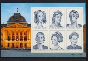BELGIUM 2001 belgian queens imperf. with n° M/S BL89ON - Picture 1 of 1