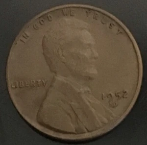 1952 D/S LINCOLN WHEAT CENT Struck Two Mint Mark Error - Picture 1 of 2
