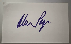 ALAN PAGE AUTH HOF AUTOGRAPHED 3 X 5 INDEX CARD VIKINGS NM-MINT - Picture 1 of 1