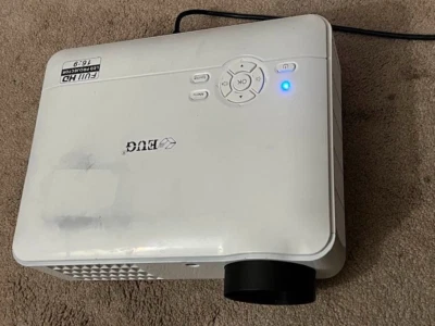 EUG X88 W  WIFI BLUETOOTH HOME PROJECTOR HD 1080P AS IS PARTS REPAIR - image 1 of 4