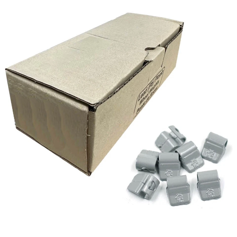 MC-Series Coated 1/4oz 0.25oz Lead Clip on Wheel Weights 25Pcs/Box — 第 1/1 张图片