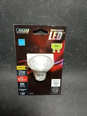 Feit Electric 35W/Uses 5w 350 Lumens Warm White GU10 Dimmable LED Light Bulb - Image 1 of 4