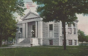 Biblioteca Pública - Waukesha, Wisconsin - litografía sin publicar - Imagen 1 de 3
