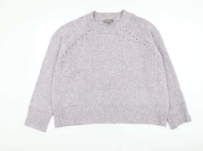 Oasis Womens Purple Round Neck Acrylic Blend Jumper Size XL - Image 1 of 4