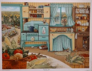 Landhausküche Druck Einmachtag Vintage Küche - Bild 1 von 2