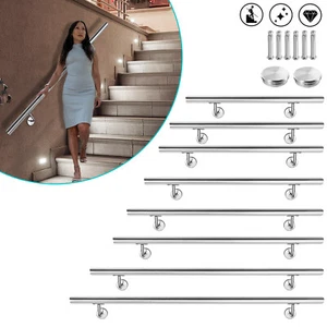 Edelstahl Geländer Wand Handlauf Träger Treppe Haltegriff 42mm Treppengeländer - Bild 1 von 19