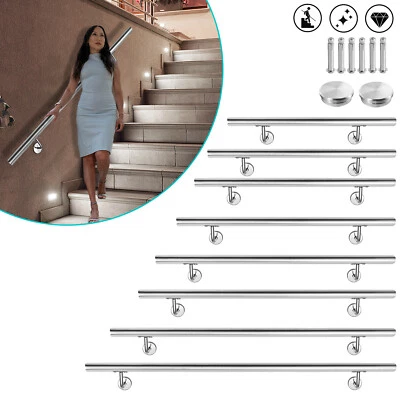 Edelstahl Geländer Wand Handlauf Träger Treppe Haltegriff 42mm Treppengeländer - Bild 1 von 4