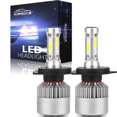 For Honda Civic 1992-2002 LED Headlights Bulbs 6000K White High/Low Light H4 Kit - Image 1 of 4