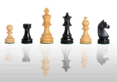 The Championship Chess Set - Pieces Only - 3.75" King - Ebonized Boxwood - Image 1 of 4