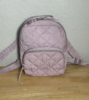 Vera Bradley Mini Backpack in Performance Twill Hydrangea Pink - Image 1 of 4