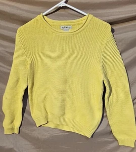 Orvis Pullover Damen Gr. Small Gelb 100% Baumwolle Damenpullover Freizeit - Bild 1 von 10