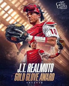 JT Realmuto Gold Glove Award Collage Philadelphia Phillies 8x10 MLB Photo - Picture 1 of 1