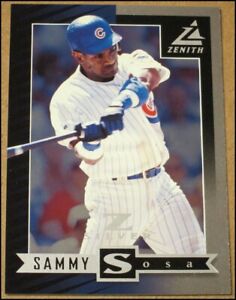 1998 Pinnacle Zenith Z Silver Sammy Sosa Baseball Card #4 Chicago Cubs