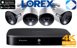Lorex Smart 4K ultra HD 8-Channel 2TB DVR 4-4k Bullet Camera Security System NEW - Picture 1 of 12