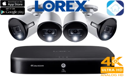 Lorex Smart 4K ultra HD 8-Channel 2TB DVR 4-4k Bullet Camera Security System NEW - Image 1 of 4