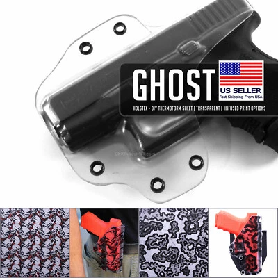 HOLSTERSMITH.COM HOLSTEX - DIY Thermoform Sheet - Ghost (Transparent) for DIY Holsters & Sheaths