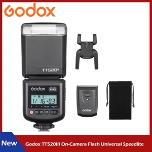 Godox TT520III Universal Flash Light Speedlite for Canon Sony Nikon Olympus Fuji - Picture 1 of 9