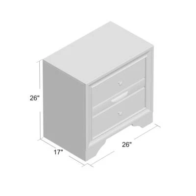 Nightstand, White - Image 1 of 4