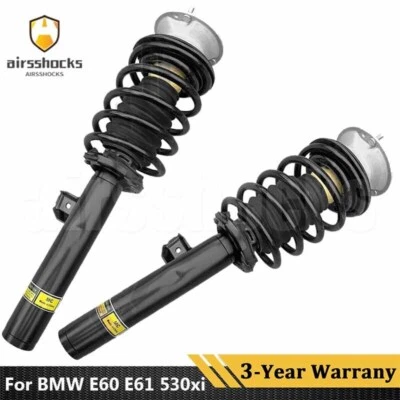 2 Front Shock Strut Assemblies Fit BMW E60 E61 525xi 530xi 528i 535i AWD w/o EDC - Image 1 of 4
