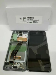 DISPLAY LCD + FRAME ORIGINALE SAMSUNG GALAXY S20 SM-G980 G981 TOUCH SCREEN NERO - Foto 1 di 1