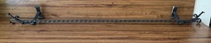 Vintage/Retro Gedrehte Gardinenstange 108cm inkl 2 Halterungen aus Eisen Schwarz - Bild 1 von 4