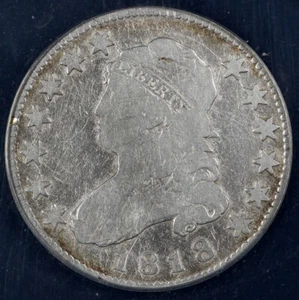 1818 25c Capped Bust Quarter ANACS VG 8 Details - Picture 1 of 5