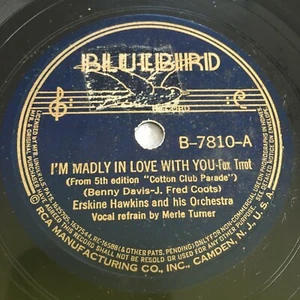 Erskine Hawkins I'm Madly In Love with You / Miss Hallelujah Brown Bluebird 7810 - Picture 1 of 2