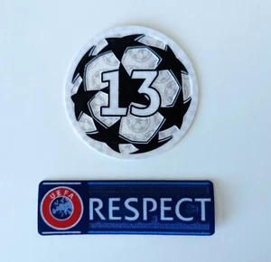 2021/22 UEFA Champions League patch set Real Madrid UEFA Respect patch - Picture 1 of 4