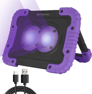 Neonic Recargable UV LED Luz Negra, Funciona con Pilas Luz Negra, Cor - Imagen 1 de 12
