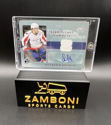 2008-09 UD SPGU SP Game Used Alex Ovechkin Game Used Jersey Auto Autograph /8 - Image 1 of 3