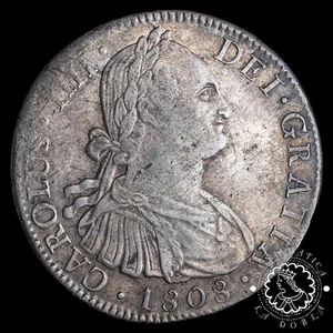 1808 - 8 REALES - Carlos IV - México TH - MBC+ - Bild 1 von 2