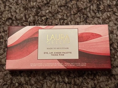 Laura Geller Made to Multitask Eye Lip Cheek Palette ~ Think Pink New With Box - Image 1 of 2